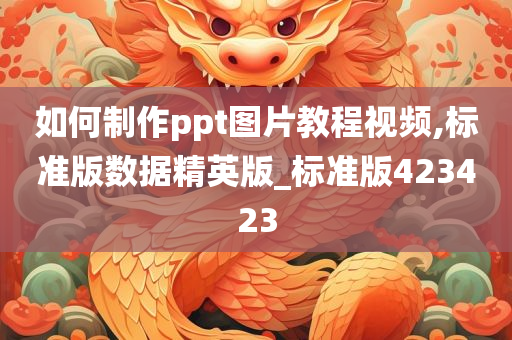 如何制作ppt图片教程视频,标准版数据精英版_标准版423423