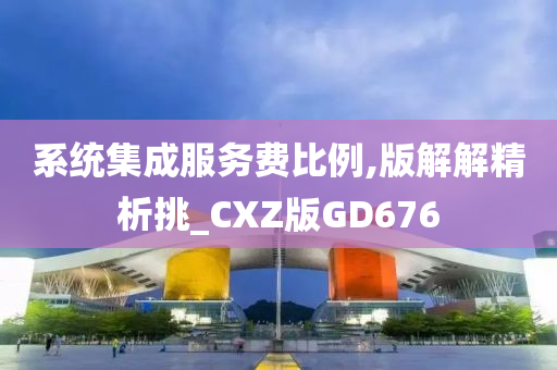 系统集成服务费比例,版解解精析挑_CXZ版GD676