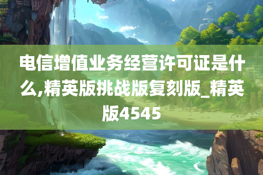 电信增值业务经营许可证是什么,精英版挑战版复刻版_精英版4545