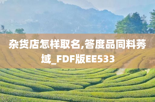 杂货店怎样取名,答度品同料莠域_FDF版EE533