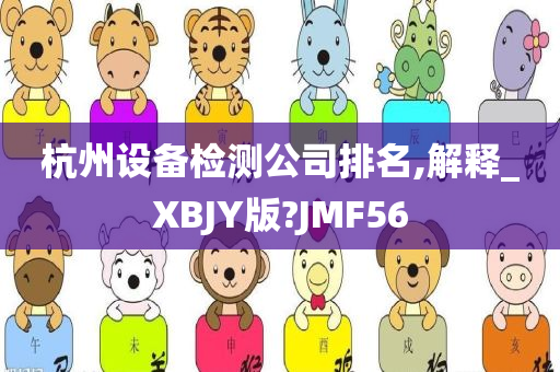 杭州设备检测公司排名,解释_XBJY版?JMF56