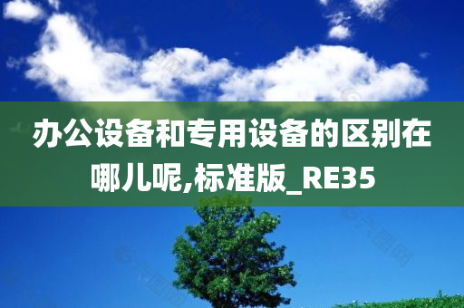 办公设备和专用设备的区别在哪儿呢,标准版_RE35