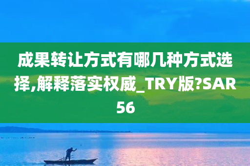 成果转让方式有哪几种方式选择,解释落实权威_TRY版?SAR56