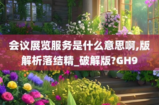 会议展览服务是什么意思啊,版解析落结精_破解版?GH9