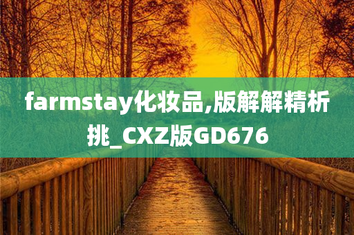 farmstay化妆品,版解解精析挑_CXZ版GD676