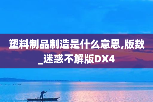 塑料制品制造是什么意思,版数_迷惑不解版DX4