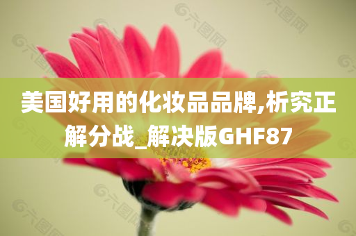 美国好用的化妆品品牌,析究正解分战_解决版GHF87