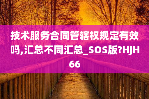 技术服务合同管辖权规定有效吗,汇总不同汇总_SOS版?HJH66