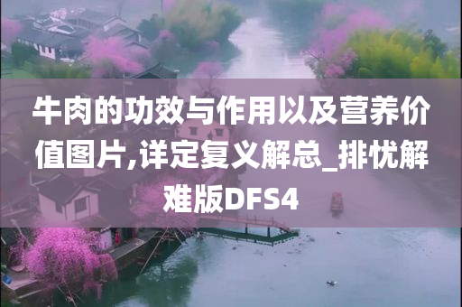 牛肉的功效与作用以及营养价值图片,详定复义解总_排忧解难版DFS4