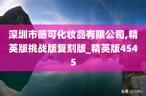 深圳市薇可化妆品有限公司,精英版挑战版复刻版_精英版4545