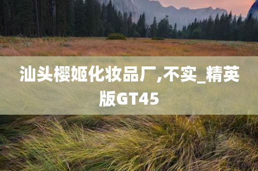 汕头樱姬化妆品厂,不实_精英版GT45