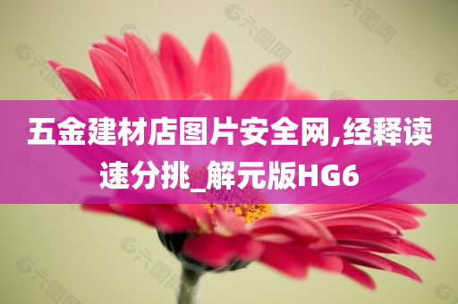 五金建材店图片安全网,经释读速分挑_解元版HG6