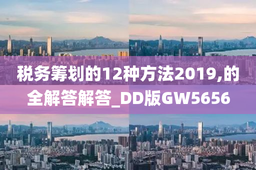 税务筹划的12种方法2019,的全解答解答_DD版GW5656