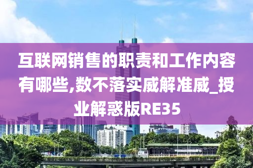 互联网销售的职责和工作内容有哪些,数不落实威解准威_授业解惑版RE35