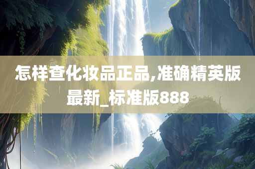 怎样查化妆品正品,准确精英版最新_标准版888