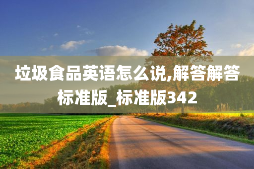 垃圾食品英语怎么说,解答解答标准版_标准版342