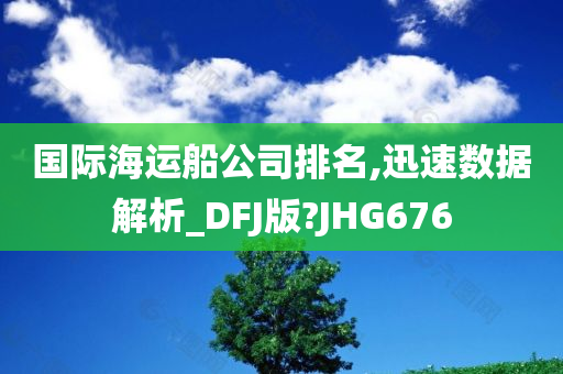 国际海运船公司排名,迅速数据解析_DFJ版?JHG676