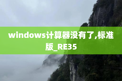 windows计算器没有了,标准版_RE35