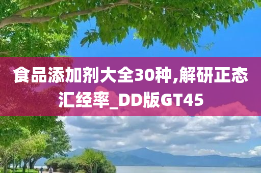 食品添加剂大全30种,解研正态汇经率_DD版GT45