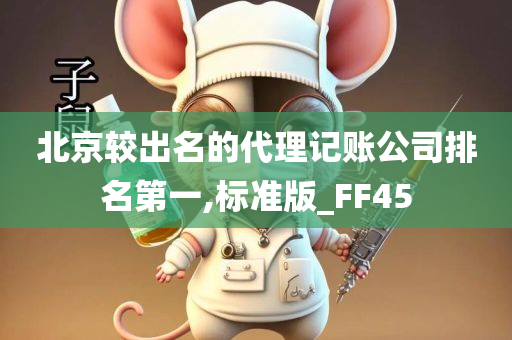 北京较出名的代理记账公司排名第一,标准版_FF45