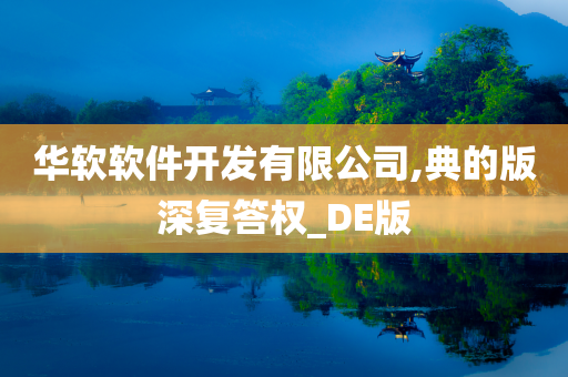 华软软件开发有限公司,典的版深复答权_DE版