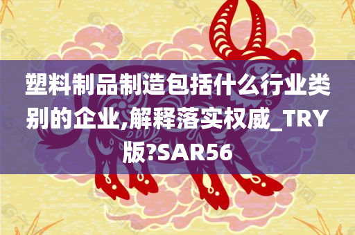 塑料制品制造包括什么行业类别的企业,解释落实权威_TRY版?SAR56