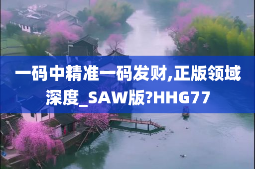 一码中精准一码发财,正版领域深度_SAW版?HHG77