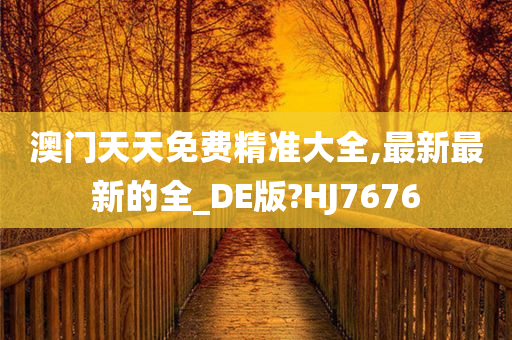 澳门天天免费精准大全,最新最新的全_DE版?HJ7676