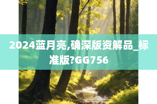 2024蓝月亮,确深版资解品_标准版?GG756