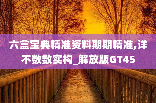 六盒宝典精准资料期期精准,详不数数实构_解放版GT45