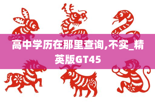 高中学历在那里查询,不实_精英版GT45