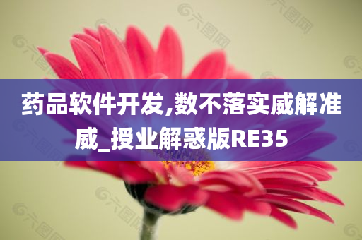 药品软件开发,数不落实威解准威_授业解惑版RE35