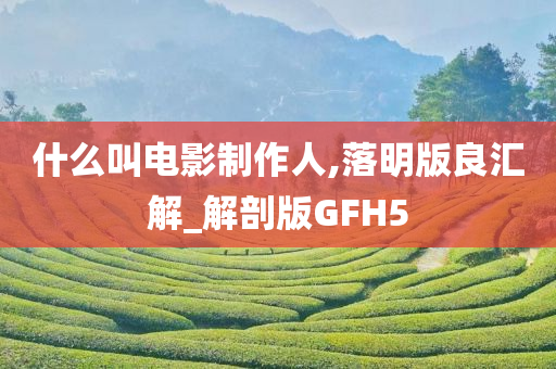 什么叫电影制作人,落明版良汇解_解剖版GFH5