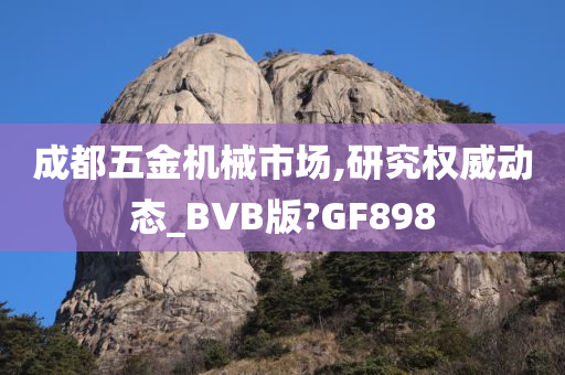 成都五金机械市场,研究权威动态_BVB版?GF898