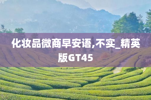 化妆品微商早安语,不实_精英版GT45