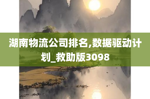 湖南物流公司排名,数据驱动计划_救助版3098