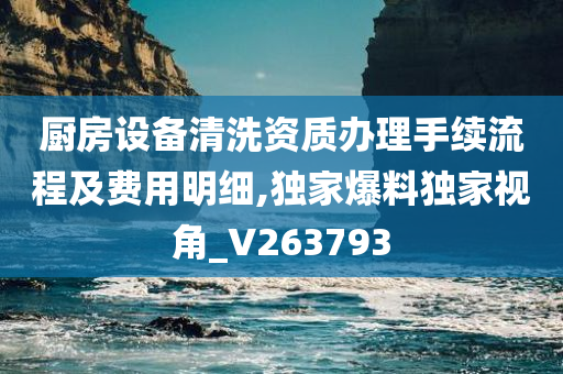 厨房设备清洗资质办理手续流程及费用明细,独家爆料独家视角_V263793