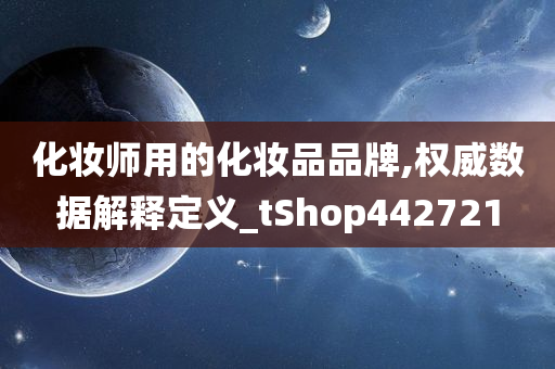 化妆师用的化妆品品牌,权威数据解释定义_tShop442721