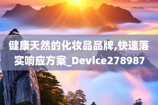 健康天然的化妆品品牌,快速落实响应方案_Device278987