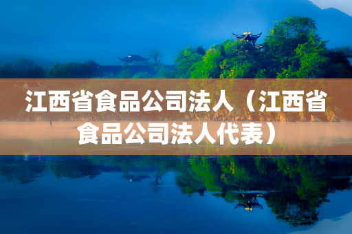 江西省食品公司法人（江西省食品公司法人代表）