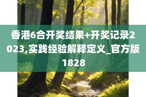 香港6合开奖结果+开奖记录2023,实践经验解释定义_官方版1828