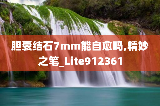 胆囊结石7mm能自愈吗,精妙之笔_Lite912361