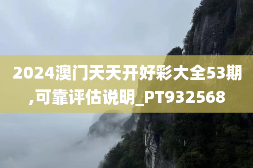 2024澳门天天开好彩大全53期,可靠评估说明_PT932568