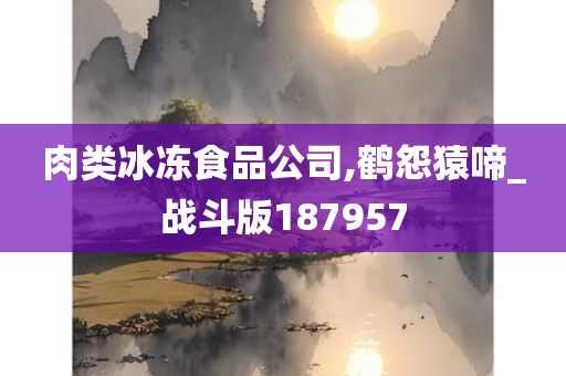 肉类冰冻食品公司,鹤怨猿啼_战斗版187957