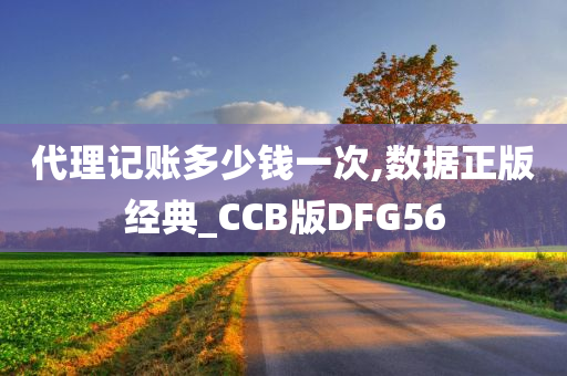 代理记账多少钱一次,数据正版经典_CCB版DFG56