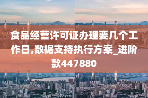 食品经营许可证办理要几个工作日,数据支持执行方案_进阶款447880