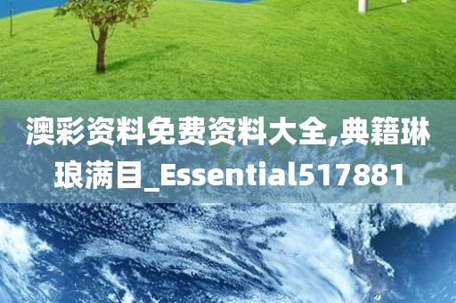 澳彩资料免费资料大全,典籍琳琅满目_Essential517881