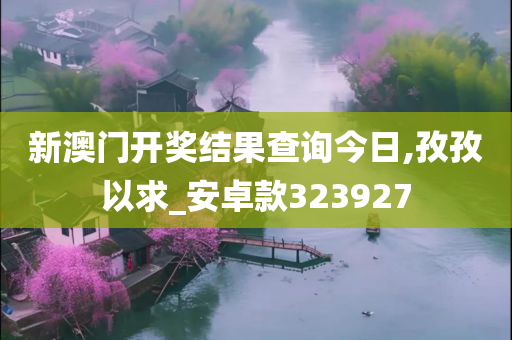 新澳门开奖结果查询今日,孜孜以求_安卓款323927