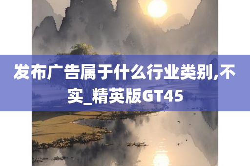 发布广告属于什么行业类别,不实_精英版GT45