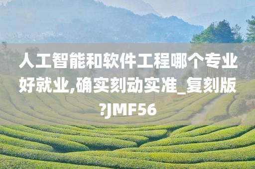 人工智能和软件工程哪个专业好就业,确实刻动实准_复刻版?JMF56